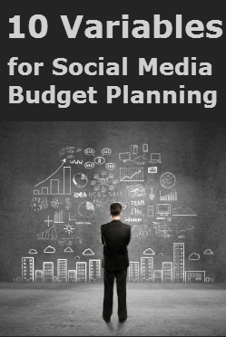 10 variables for the social media marketing budget